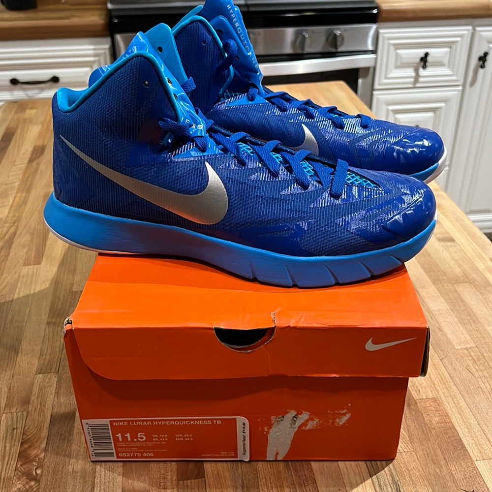 Nike Lunar Hyperquickness TB Brand New with Box Royal Blue Never Worn